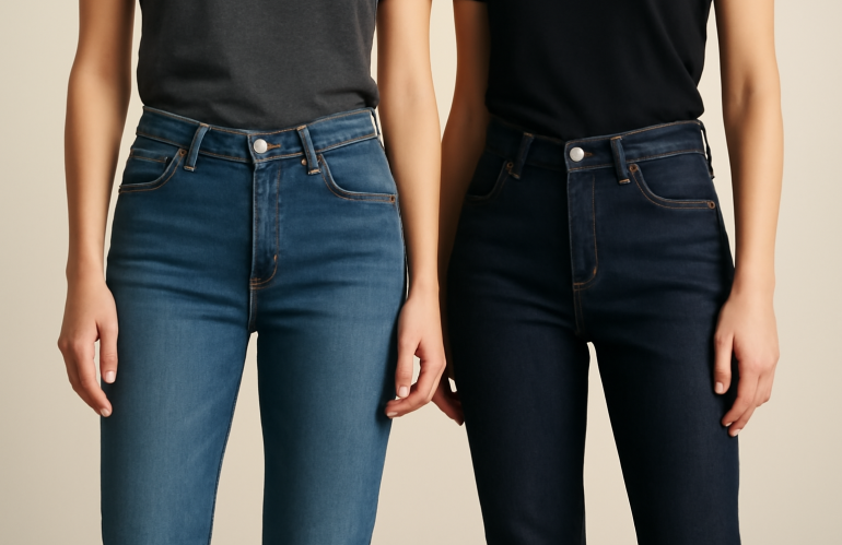 Jeans slim ou flare : lequel pour allonger la silhouette ?
