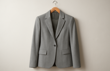 veste structurée suspendue sur cintre