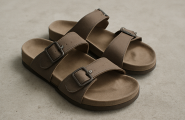 sandales ouvertes avec bride reglable posees