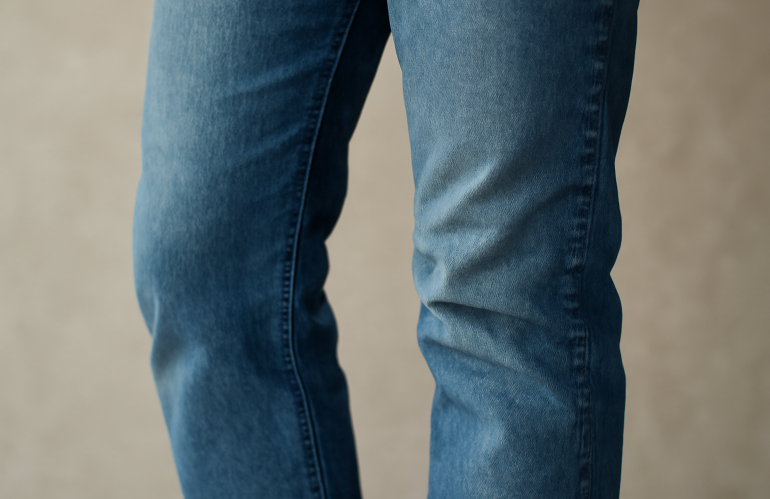Pourquoi mon jean se détend-il au niveau des genoux ?