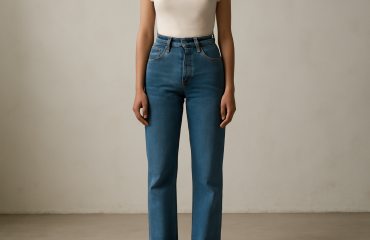 personne debout portant pantalon taille haute