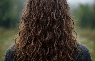 cheveux ondulés exposés à humidité extérieure
