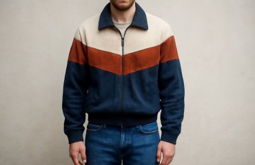 personne portant veste rétro et jeans