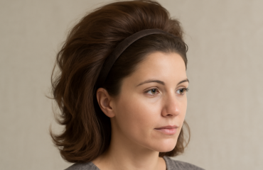 meche montee autour d un headband volumisant