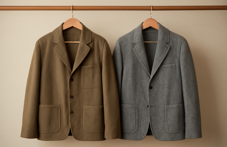 deux vestes pendues cote a cote
