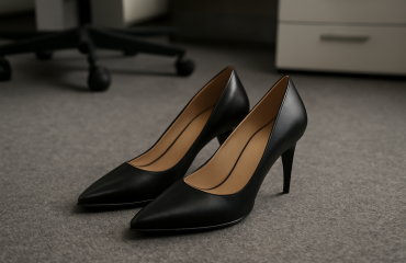 paire d'escarpins posee sur sol de bureau