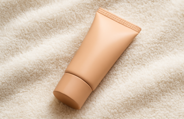 tube de fond teint posé sur serviette