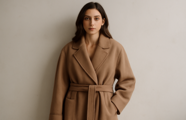 femme portant veste oversize avec ceinture