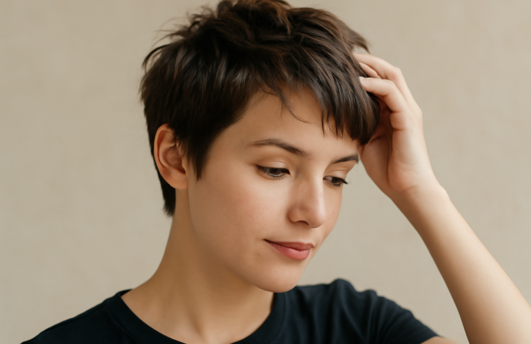 Comment rafraîchir une coupe courte entre deux shampoings ?