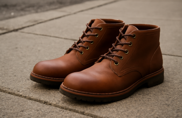 bottines basses posées sur trottoir